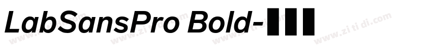 LabSansPro Bold字体转换